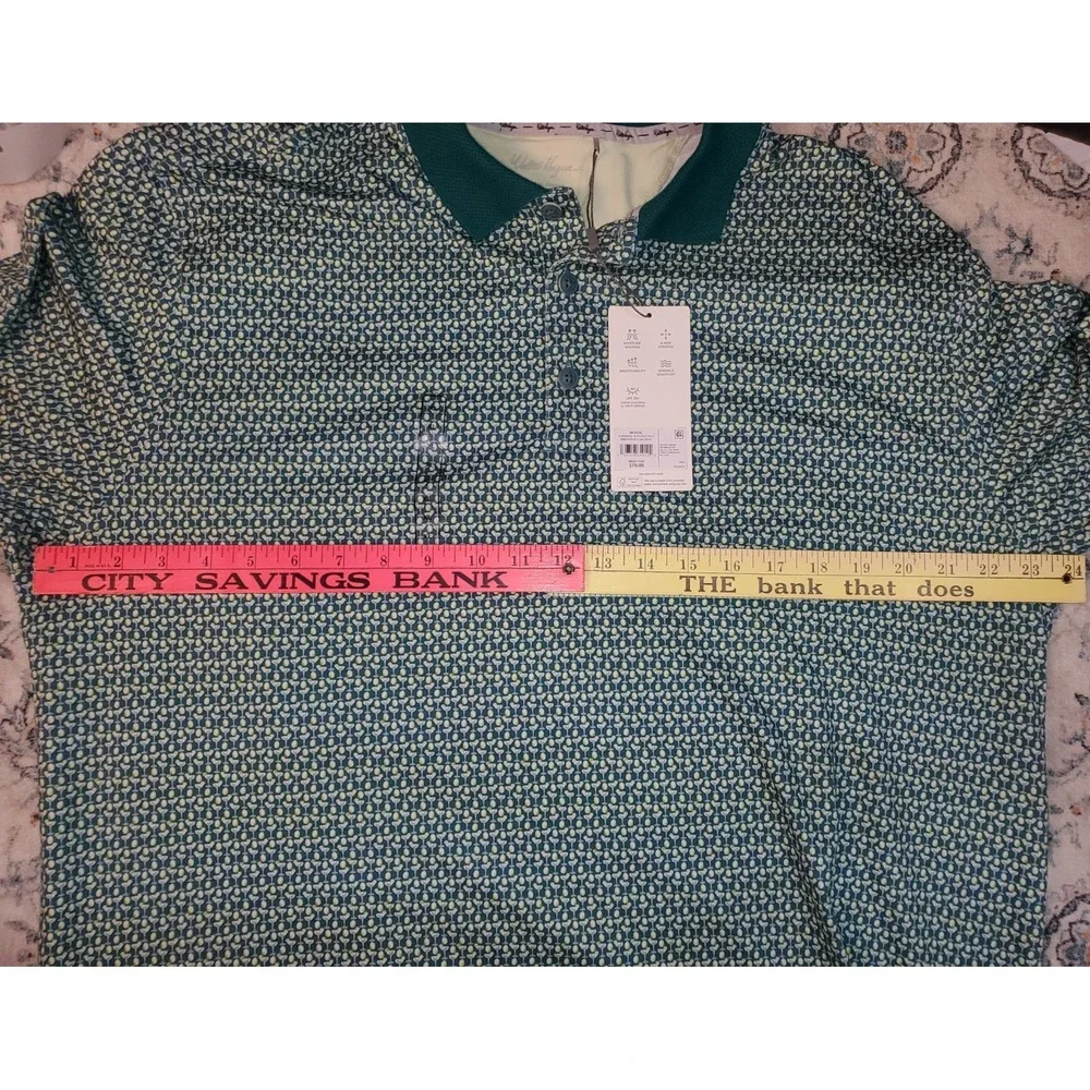 NWT Walter Hagen Green Clubhouse 19th Hole Premium Golf Polo Men's Sz XL - Picture 3 of 8